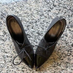 Marc Fisher Women's Gray Lace-Up Heels